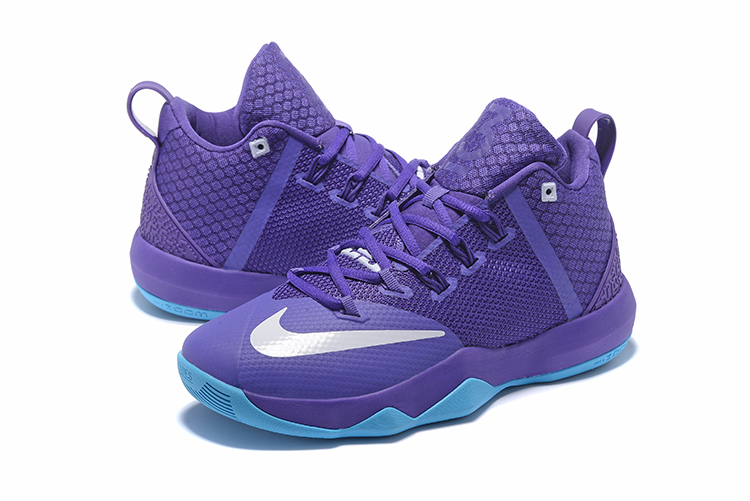 2020 Nike LeBron Witness IX Purple Jade Blue Basketball Shoes - Click Image to Close